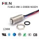 FILN 12MM 4 Wires Blue Momentary 110V Push Button Switch