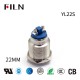 22MM LED Metal Two Screw Pins 12V Buzzer Warning Indicator Ring Lights