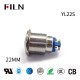 22MM LED Metal Two Screw Pins 12V Buzzer Warning Indicator Ring Lights
