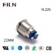 22MM LED Metal Two Screw Pins 12V Buzzer Warning Indicator Ring Lights