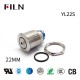 22MM LED Metal Two Screw Pins 12V Buzzer Warning Indicator Ring Lights