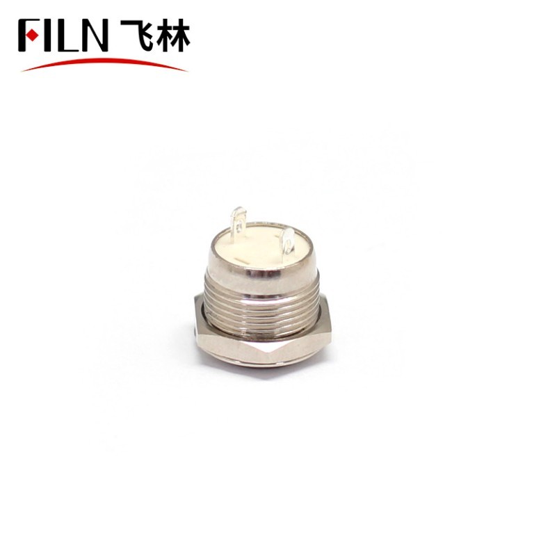 12mm momentary push buttons FILN 2 PIN Metal Momentary Button Switch Short Version Push Button Switch 12MM Flush Button