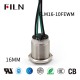 FILN Waterproof Momentary Switch: 16mm Metal, Ring LED, 5 Colors With 4 Wire