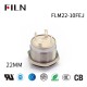 220 VAC Switch Button 4pin 10A Blue 22MM Push Button Switch