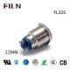 22MM LED Metal Two Screw Pins 12V Buzzer Warning Indicator Ring Lights