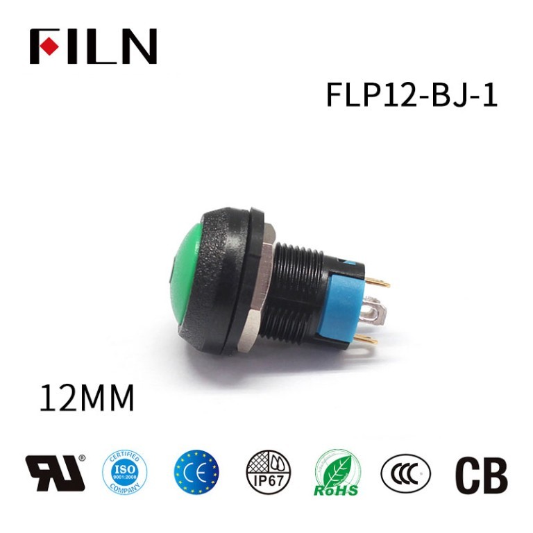 Lamp with push button switch FILN 12MM 4-Pin Ball Head Push Button Lamp Light Switch with Indicator