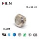 FILN Flat Head Metal Button 16mm Waterproof 2Pin Solder Terminal