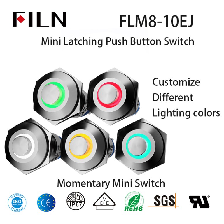 Mini Push Button Switch 8MM 2 Pin 4pin On Off Momentary Mini Switch