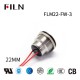 FILN 110V Momentary Push Button on And off Switch Two wires Flat Stainless Steel