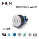 FILN 22 MM 5PIN  Illuminated 12V Led Reset Round Momentary Plastic Push Buttons Power Logo Momentary Switch