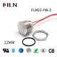 FILN 110V Momentary Push Button on And off Switch Two wires Flat Stainless Steel