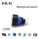 FILN Professional Production Of The Plastic 5PIN No Push Button Switch Waterproof With Light