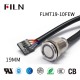 New 19mm Touch Button Switch With Wire Waterproof Metal Touch Push Button Switch