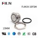 Flat Head Short Type Metal Switch 19MM LED Color 4 PIN Momentary Short Touch Push Button
