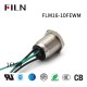 FILN Waterproof Momentary Switch: 16mm Metal, Ring LED, 5 Colors With 4 Wire