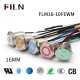 FILN Waterproof Momentary Switch: 16mm Metal, Ring LED, 5 Colors With 4 Wire