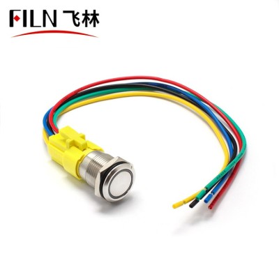 16 MM Push Button Harness 5Pin Push Button Wire Connector Switch