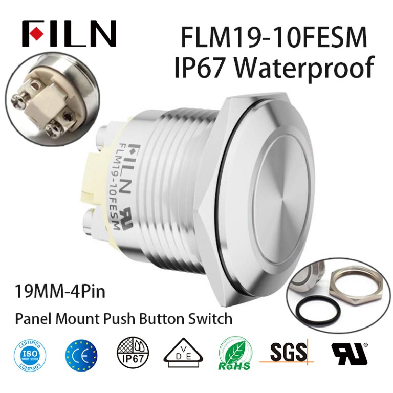 Panel-Mount-Push-Button-Switch FILN Panel Mount Push Button Switch: Customizable, Certified, and Versatile