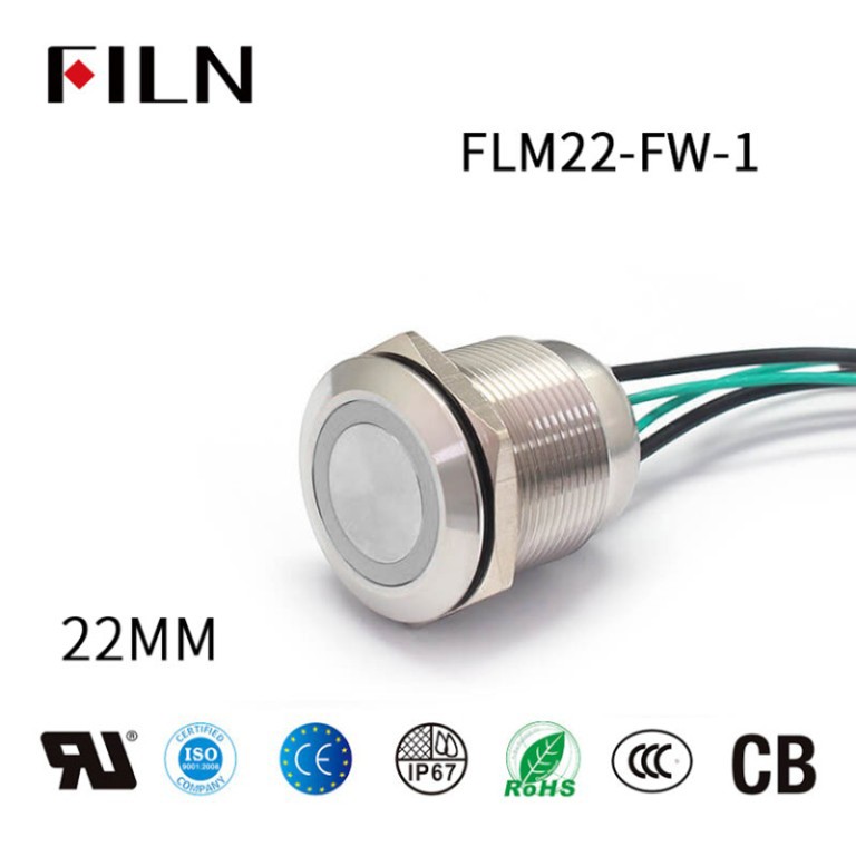 Push Button Power Switch FILN 22MM Push Button Power Switch
