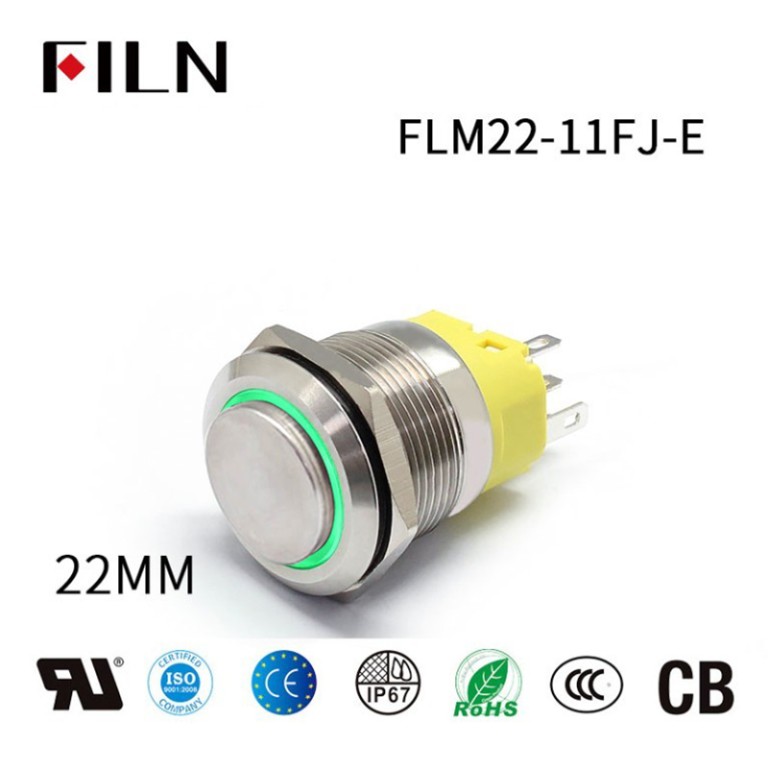 Push Buttons Switches FILM Push Buttons Switches Tall Round Buttons 4PIN Can Use Button Connector