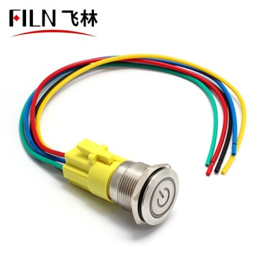 19MM Harness Button Switch Connectors 5Pin Push Button Switch
