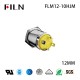 12MM 2PIN Metal IP65 Types of Push Button Switches Ring Design With Lamp