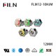 12MM 2PIN Metal IP65 Types of Push Button Switches Ring Design With Lamp