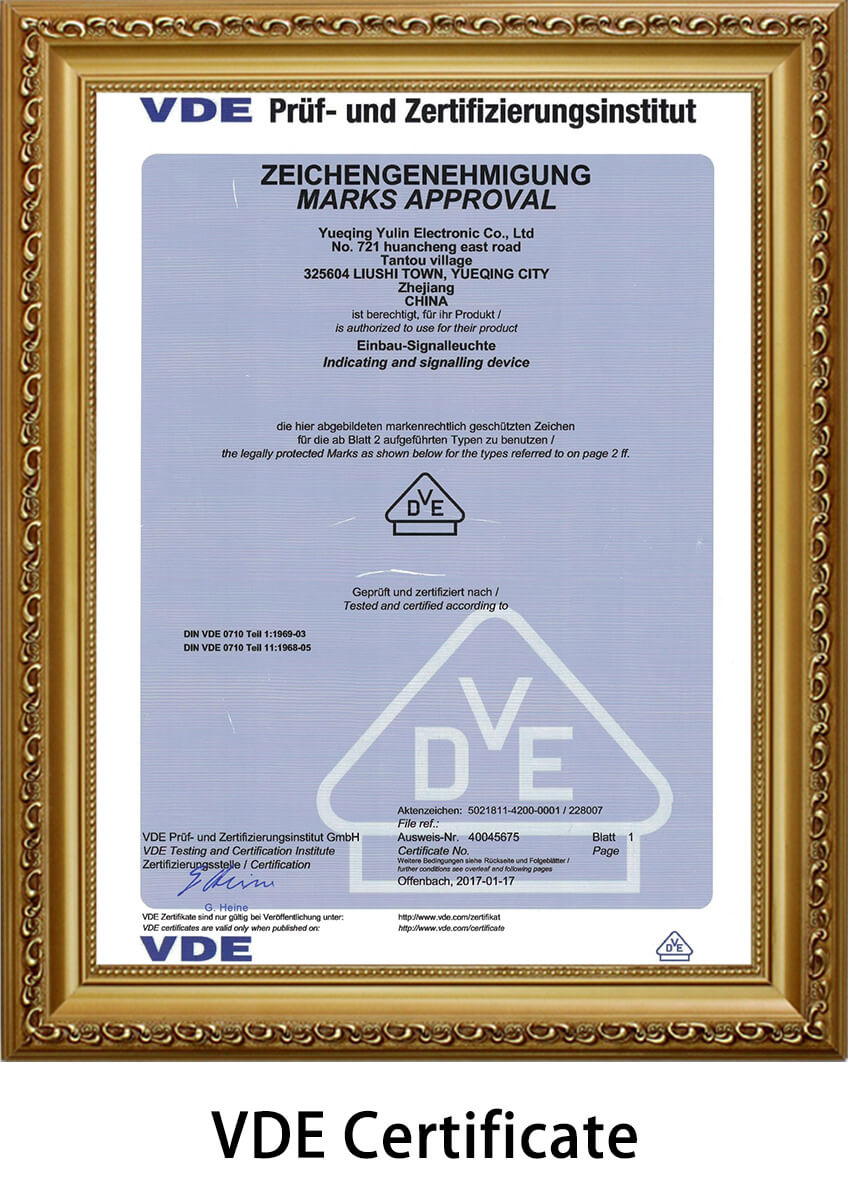 indicator-light-VDE-certificate