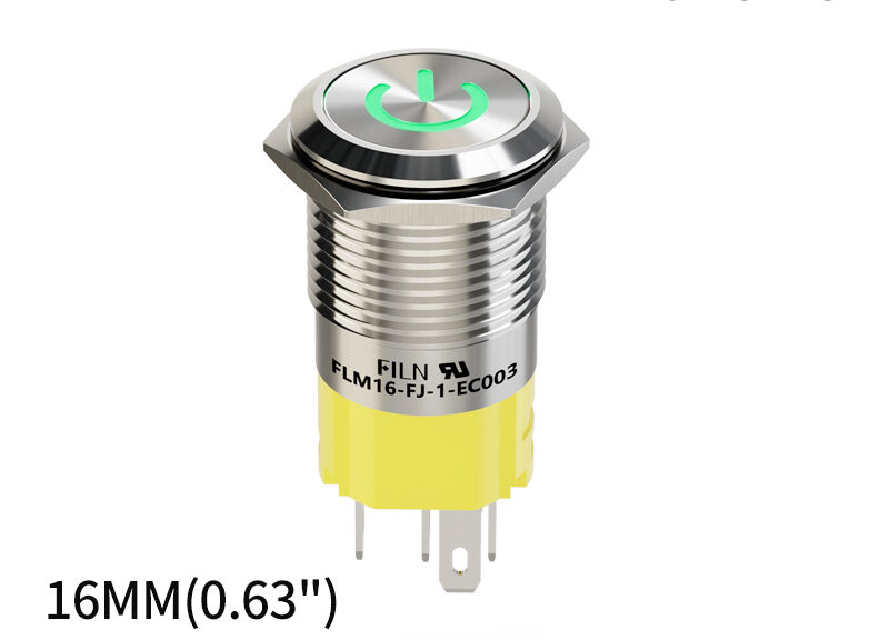 green-push-button-switch