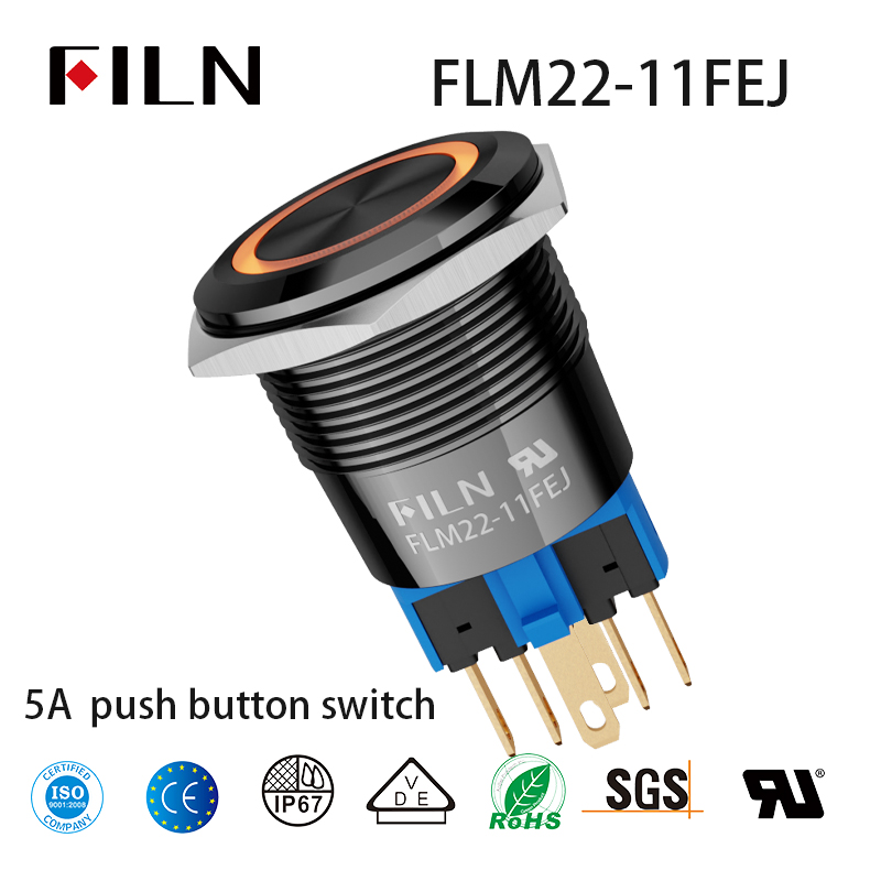 22mm Push Button Switch Head, 3 Position Maintained - Fits ZB4 BD5 (XB4BD) - 1PC