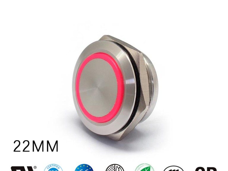 12 volt illuminated push button switch