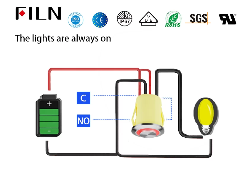 Lamp Push Button Switch Wiring Diagram