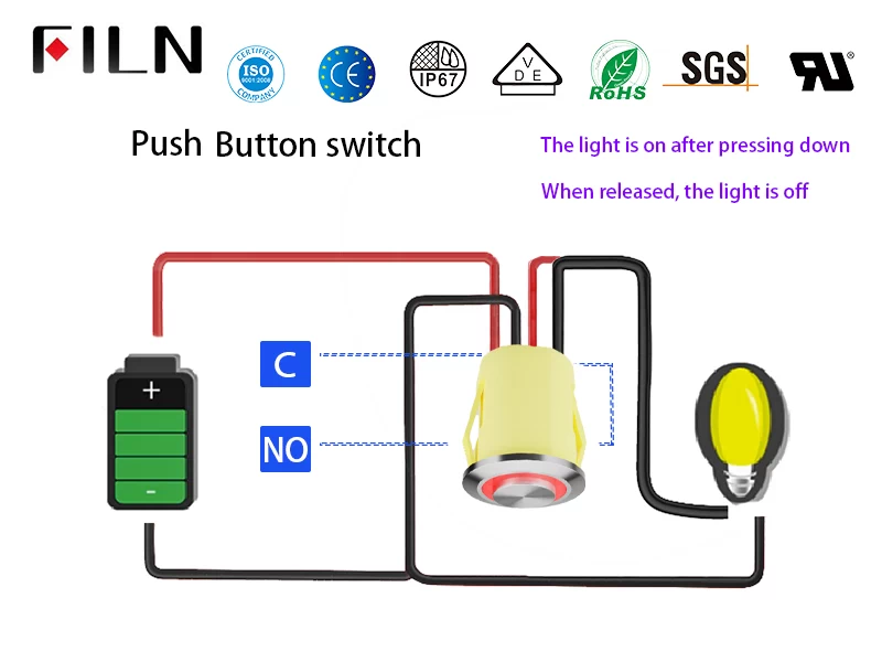 Push Button Lamp Switch Wiring Diagram