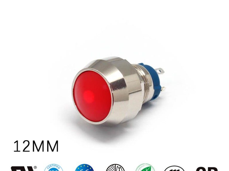 small push button led lights