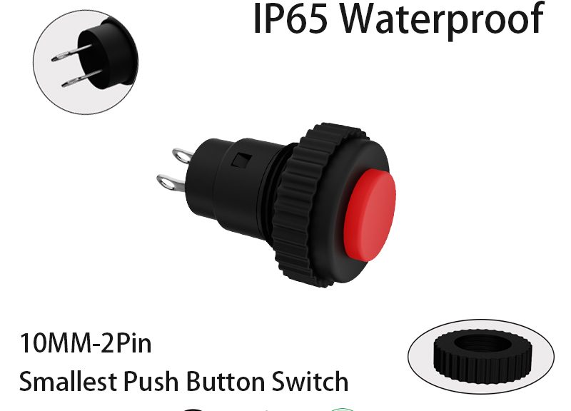 smallest push button switch
