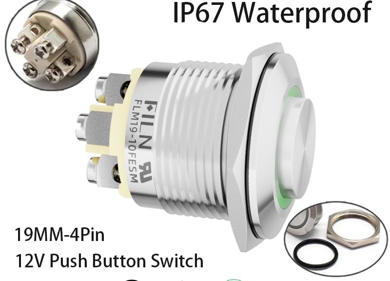 Black Push Button Switches