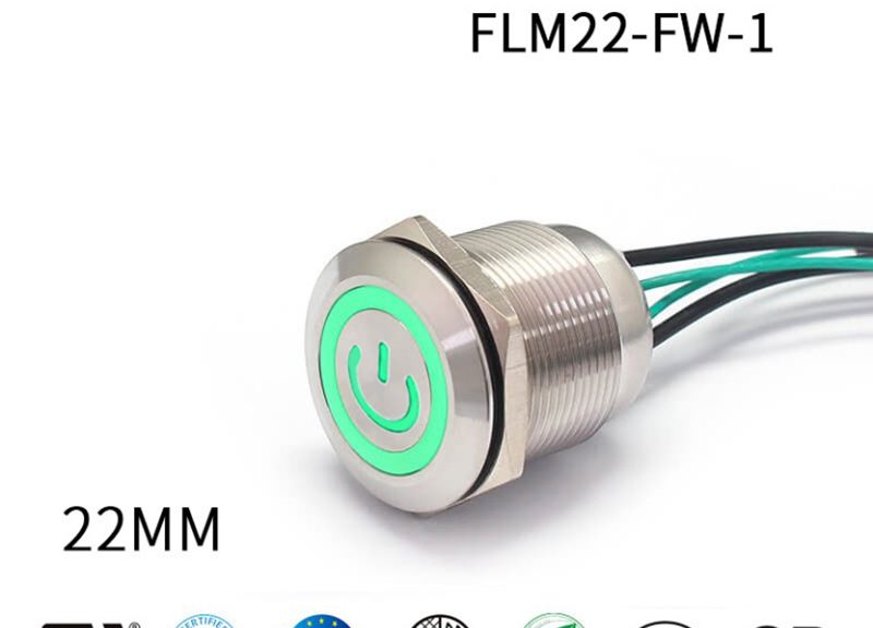 Flat Style Push Button Momentary Switch