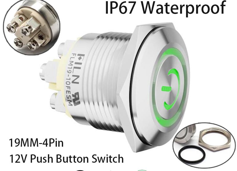 Screw Foot Push Button Switches