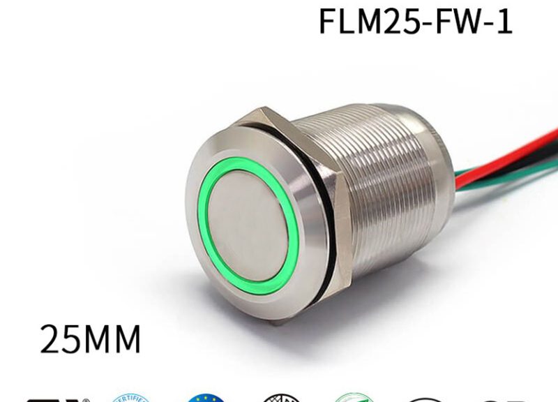 Waterproof Led Push Button Switch